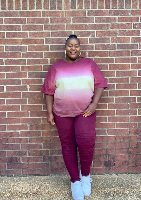 Tye Day Set- Burgundy