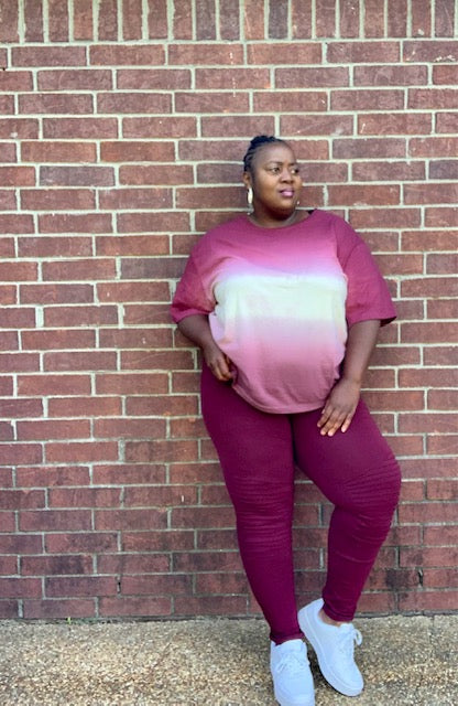 Tye Day Set- Burgundy